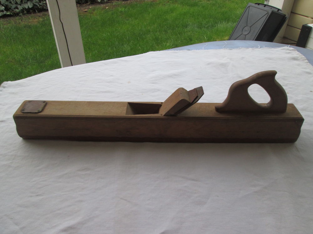 Rabot bois ancien de menuisier, rabot de longrain varlope Bricolage