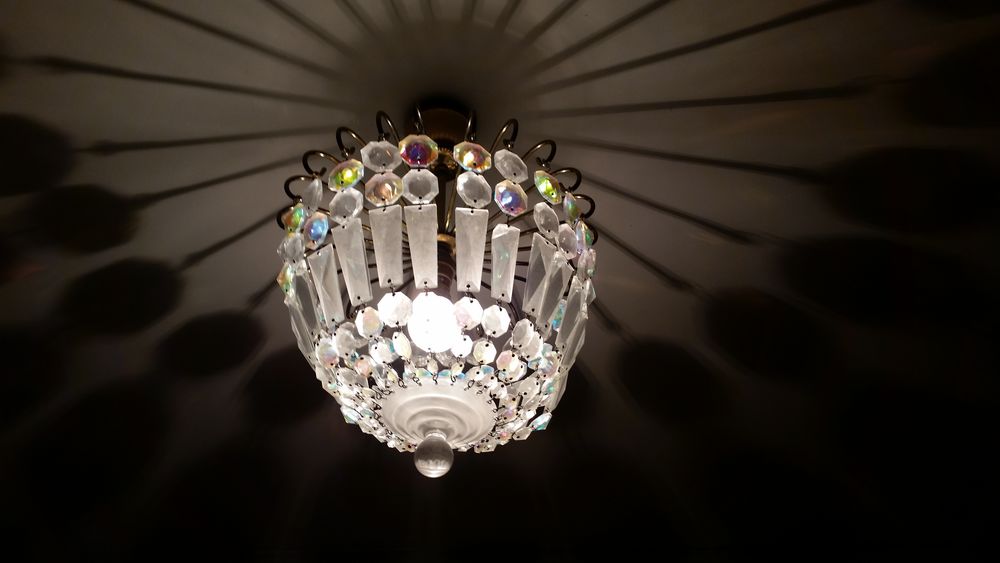 Lustre pampilles cristal D�coration