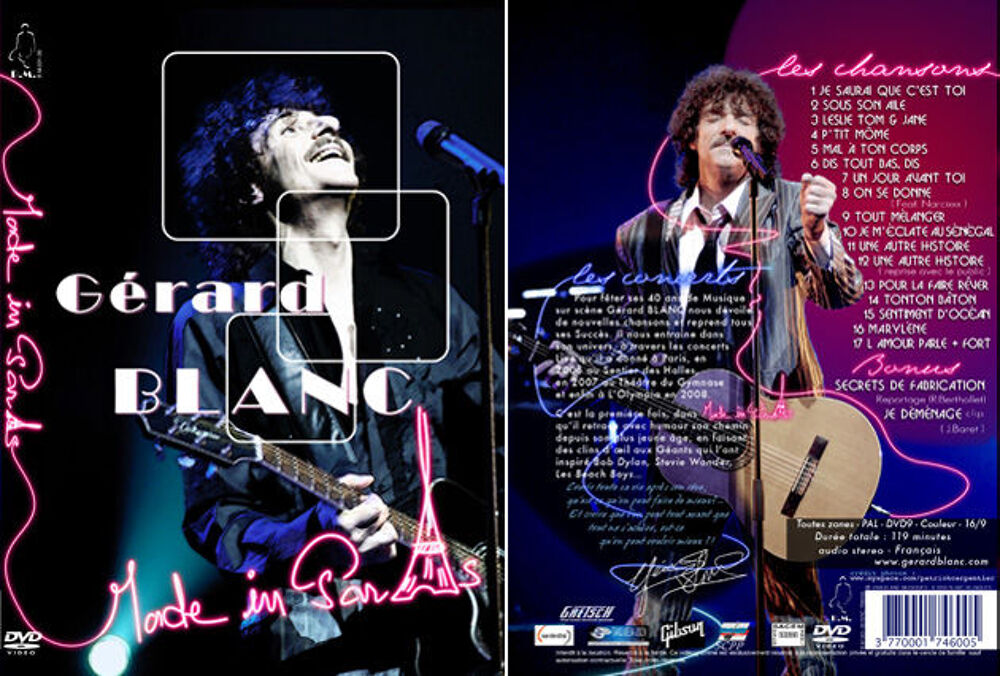 DVD concert du regrett&amp; GERARD BLANC DVD et blu-ray