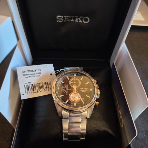 Montre Seiko Neuve SSB281P1 dans son coffret . 150 Fayence (83)