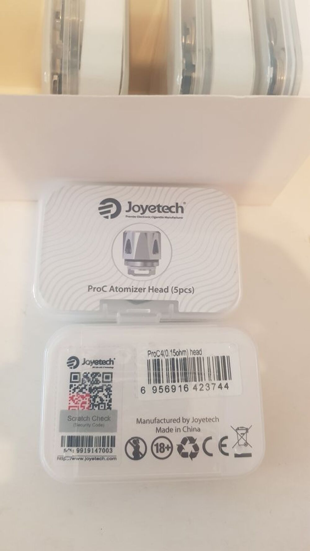 5 pack resistances JOYETECH PRO-C4 Bricolage
