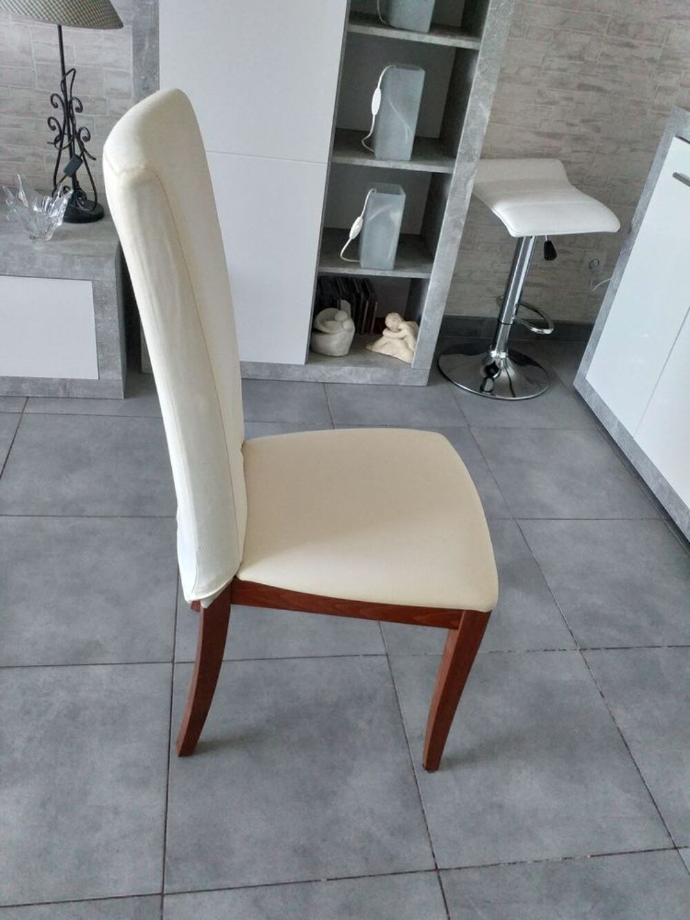 4 Chaise tissu et bois Meubles
