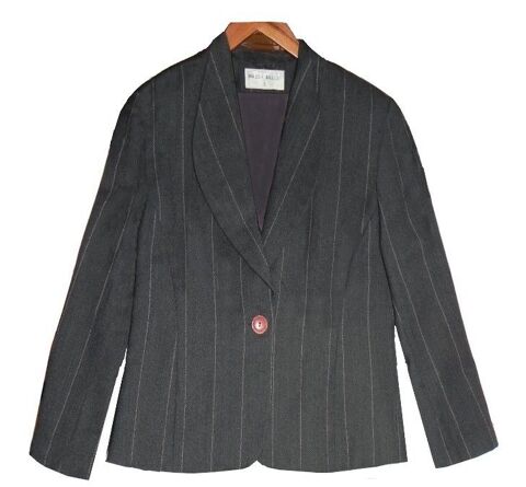 Veste rayée, GRIS pure LAINE VIERGE 10 Albi (81)