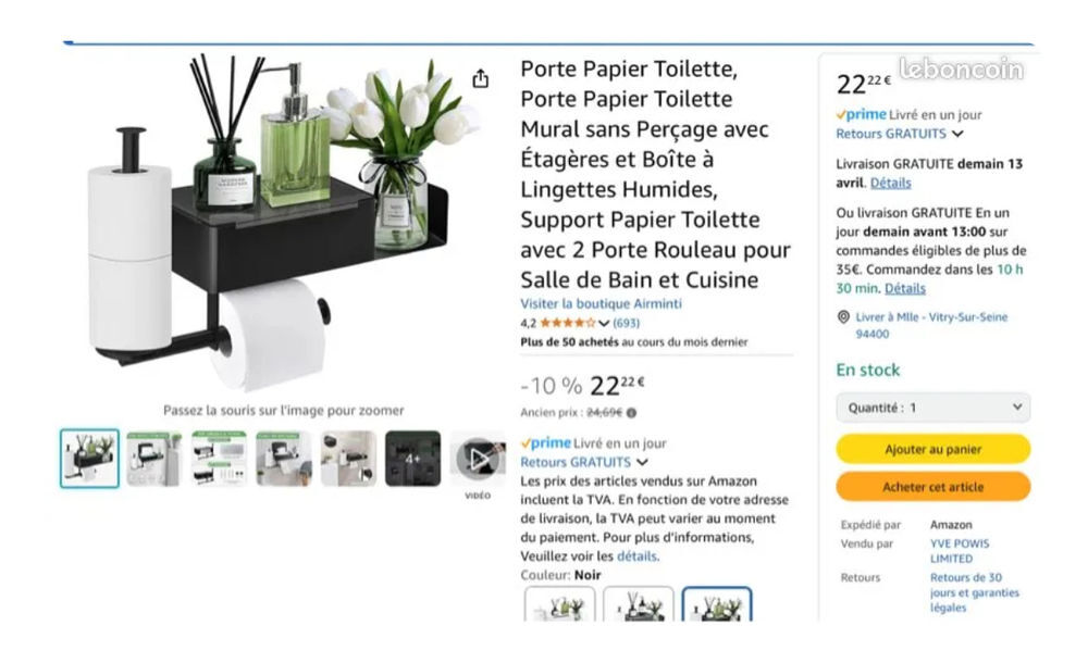 Support papier toilette Meubles