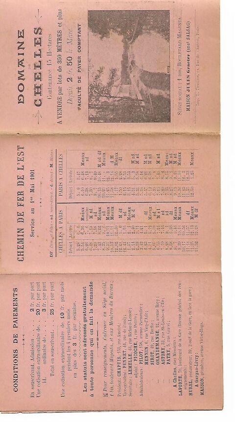 Domaine de Chelles 77 500 en 1901 30 Foncine-le-Haut (39)