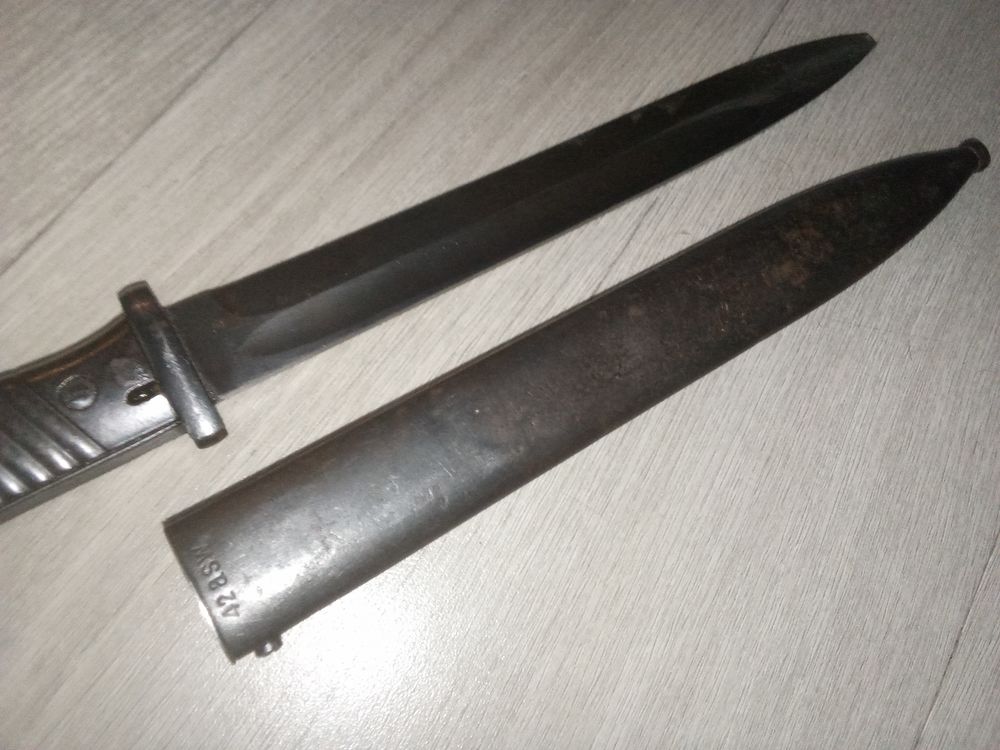 BAIONNETTE MAUSER 98K CASSEE 
