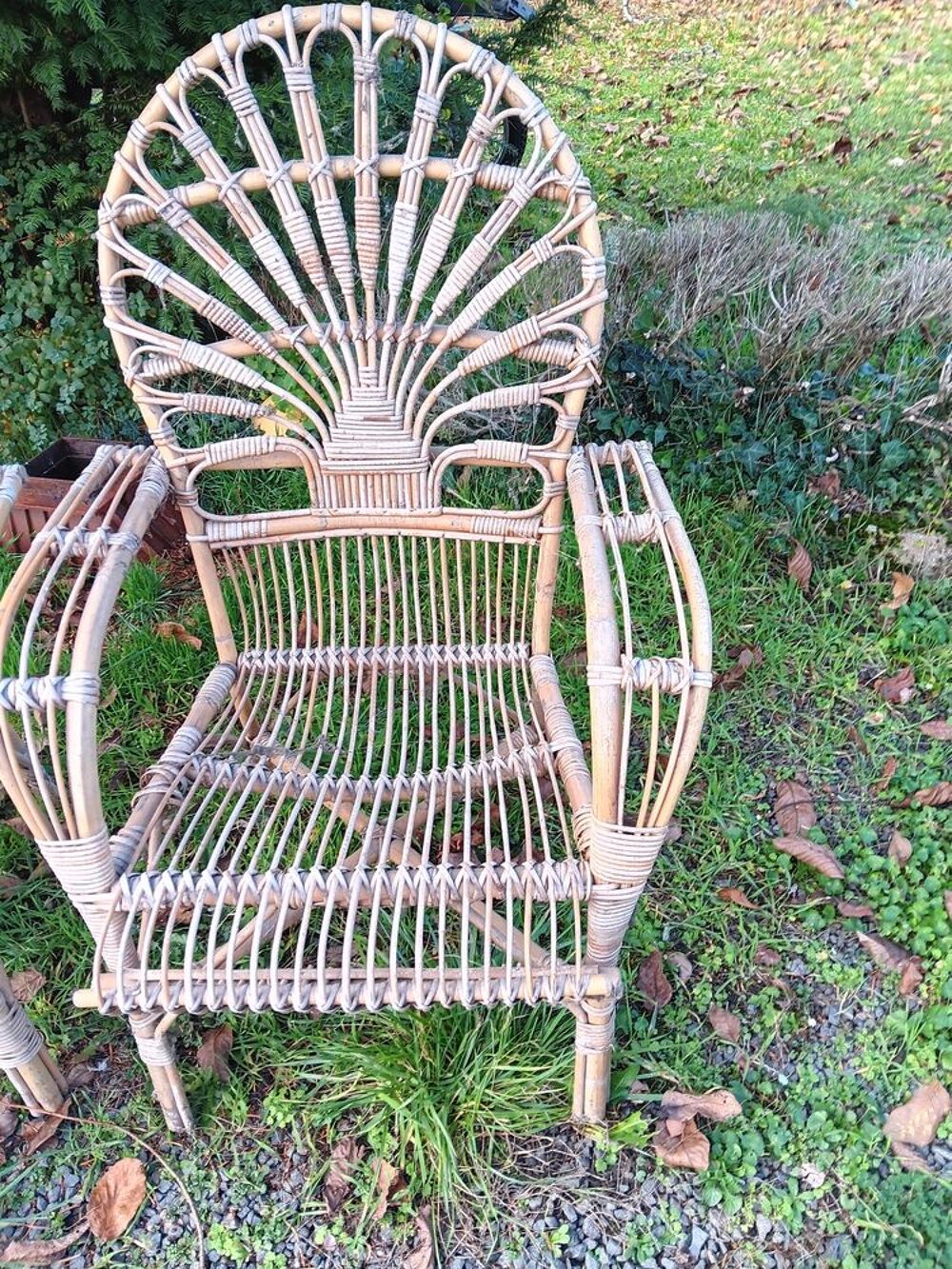 paire de fauteuils en rotin Décoration