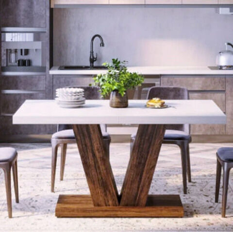 Table design bois & pierre ? �l�gance naturelle, style archi 145 Lyon 9 (69)