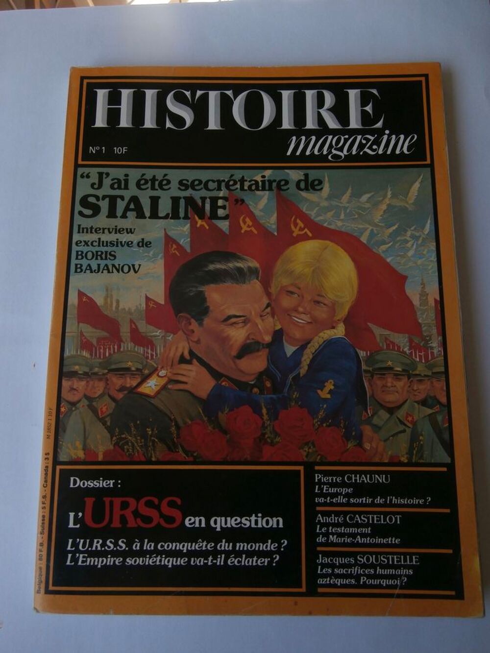 HISTOIRE MAGAZINE.No 1. 1980. STALINE L'URSS Livres et BD