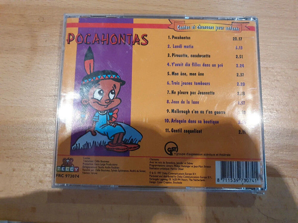 Cd musique : pacahontas CD et vinyles