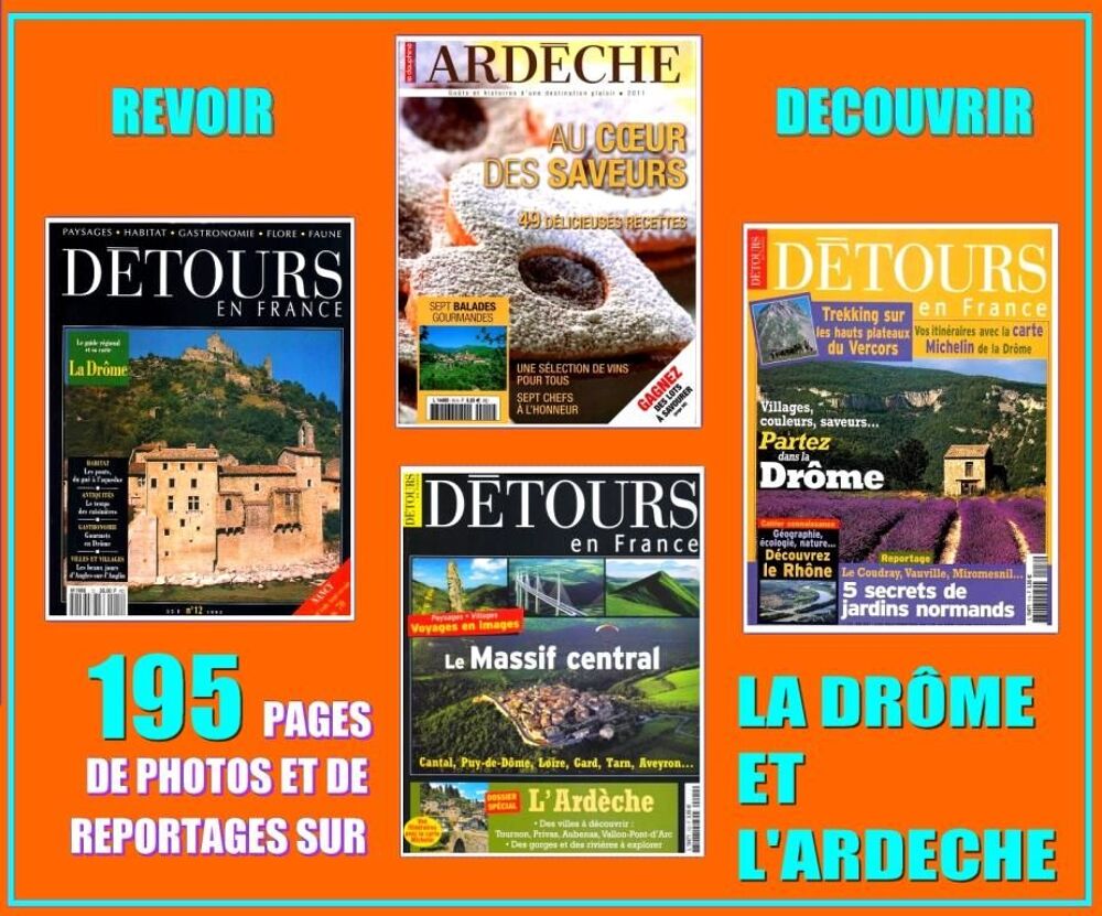 ARDECHE - DR&Ocirc;ME - g&eacute;o - FRANCE Livres et BD