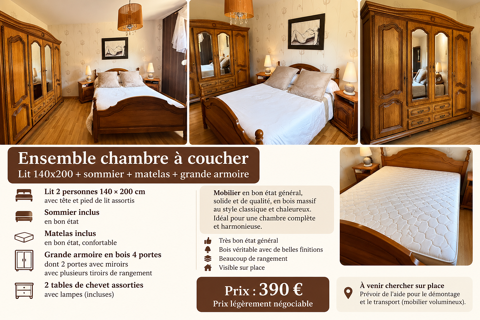 Ensemble chambre à coucher 390 Saint-Nabord (88)
