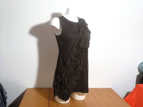 Tunique/ Top Marron en Soie et Coton sans manches- Dondup 135 Paris 15 (75)