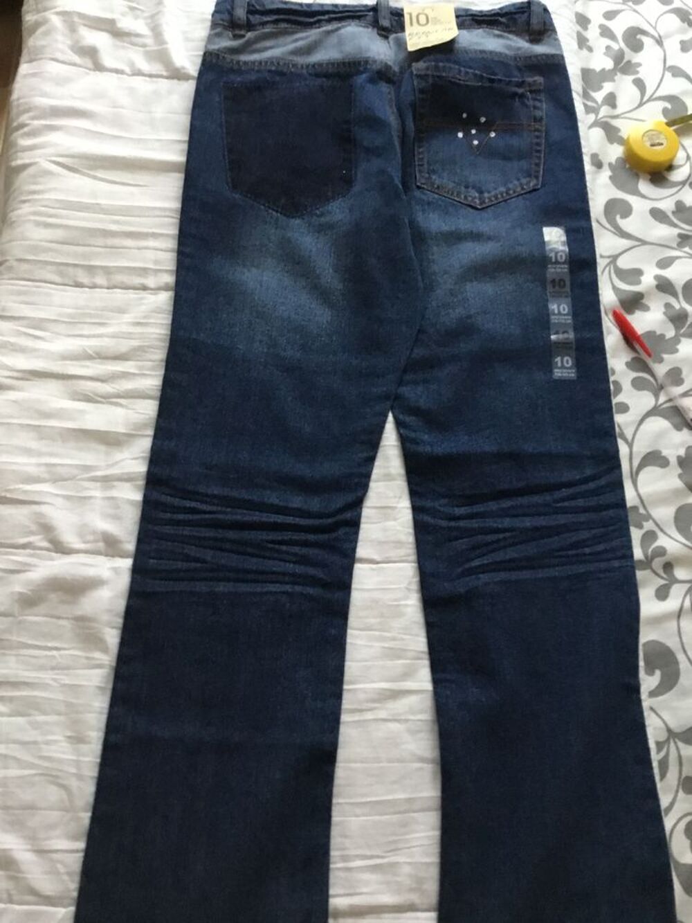 Tout Neuf avec &eacute;tiquette :pantalon jean pour fille de 10Ans Vêtements