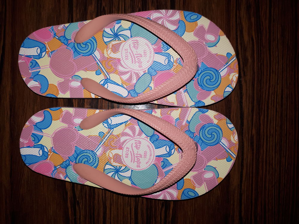 Tongs marque flip flops rose taille 27/28 Chaussures enfants