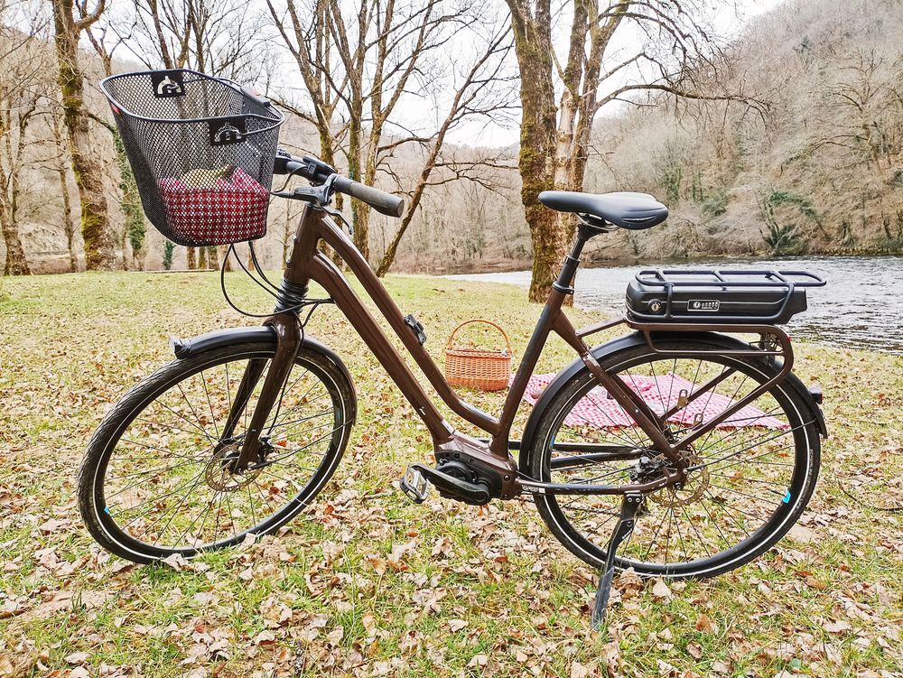 V&eacute;lo Giant Prime E + 3 Ville/Tous Chemins Electrique (VAE VT Vélos