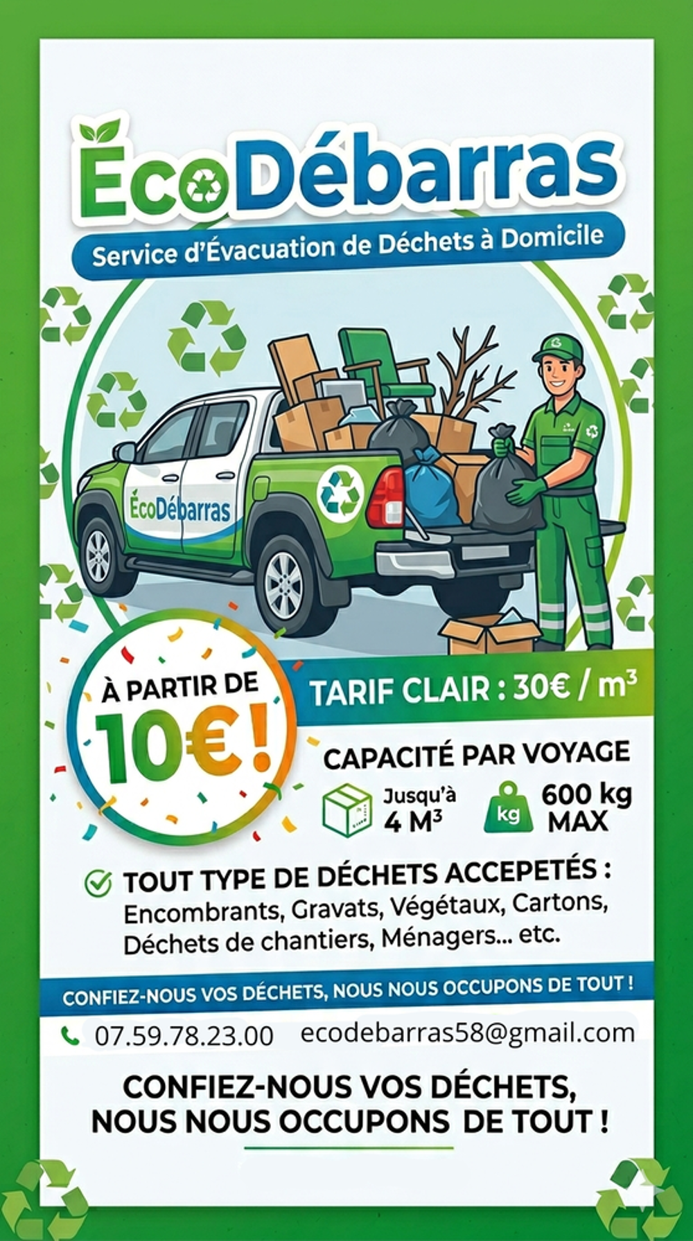   Débarras pas cher à domicile 