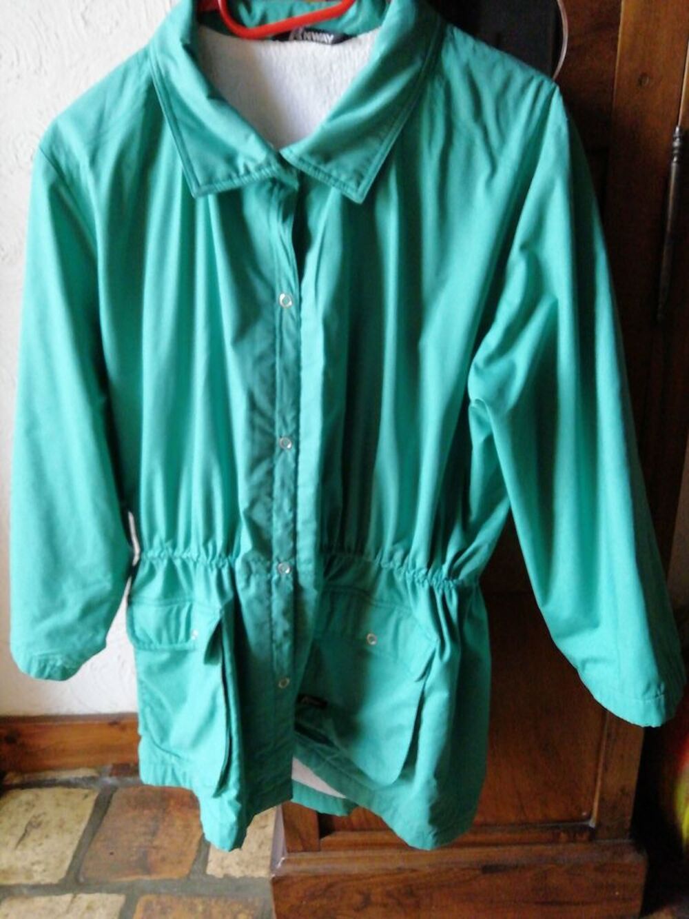 BLOUSON VERT KWAY VINTAGE T42 V�tements