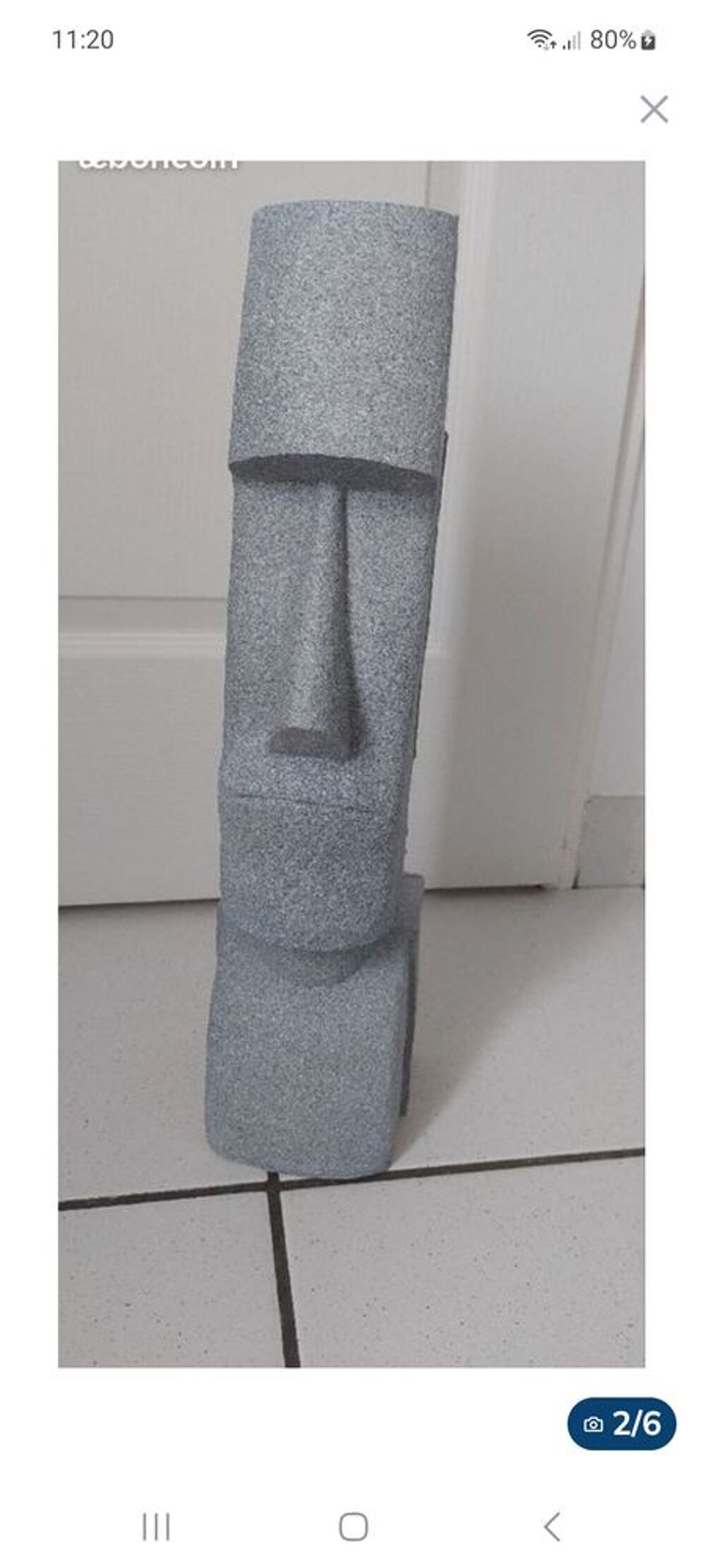 Statue moai r&eacute;sine hauteur
50 cm Décoration