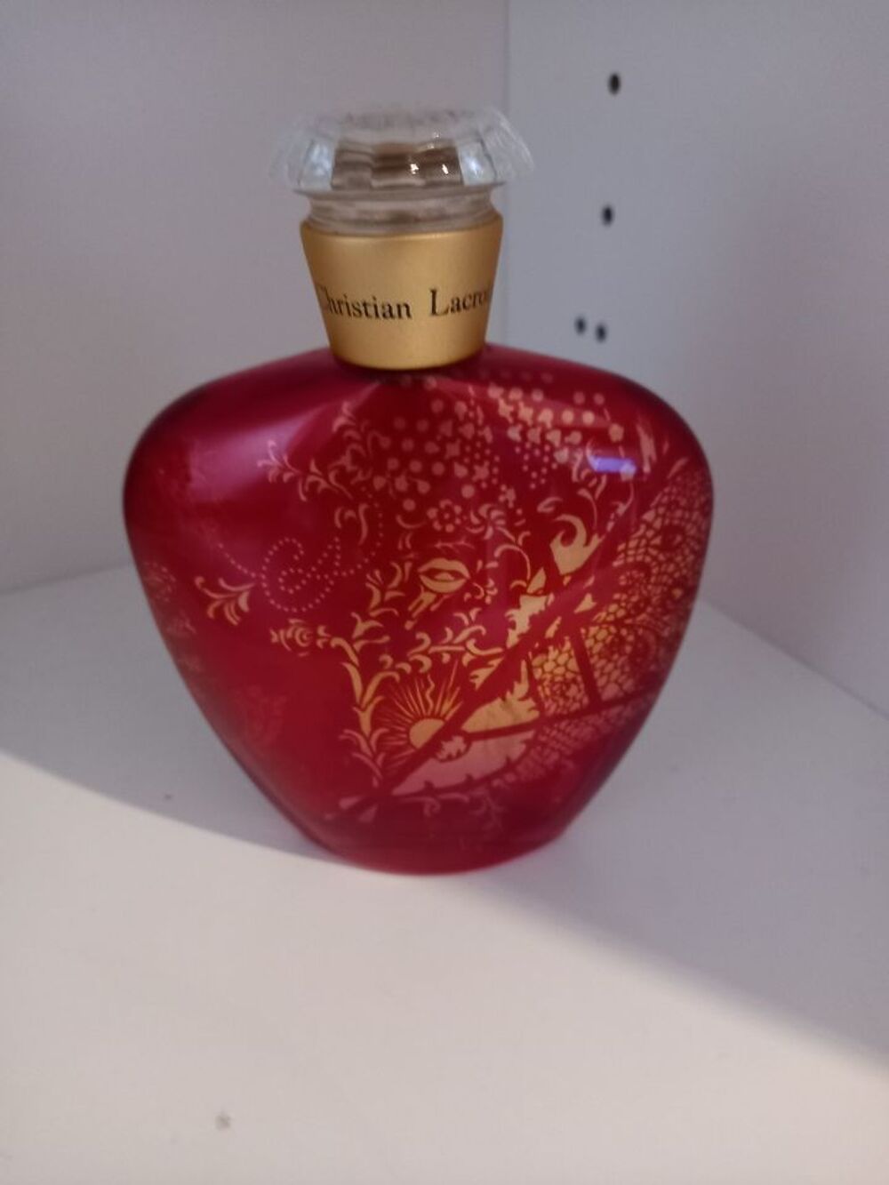 Flacon de parfum vide Tumulte C. Lacroix 100ml 