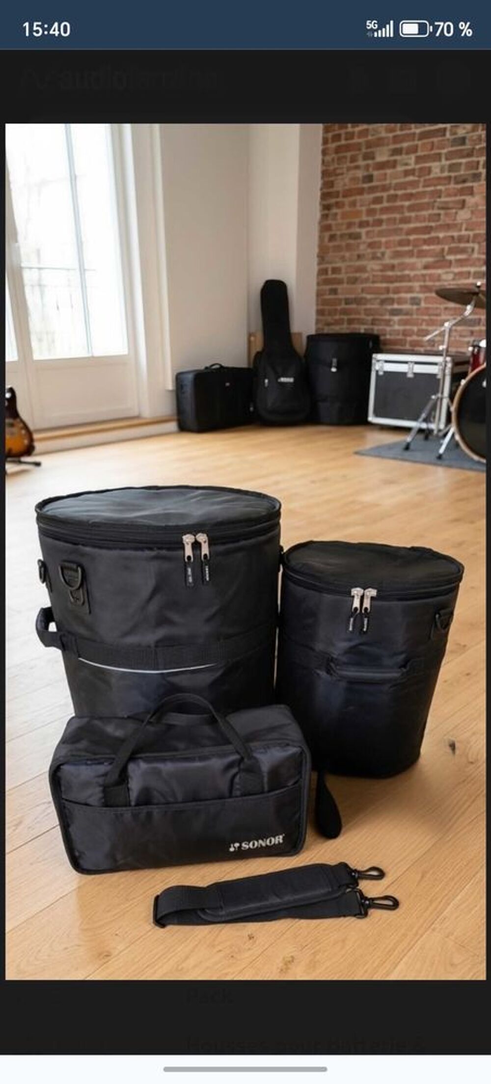 Lot 3 Housses RITTER Outdoor €" Etat IMPECCABLE (Batterie/Percussions) Accessoires