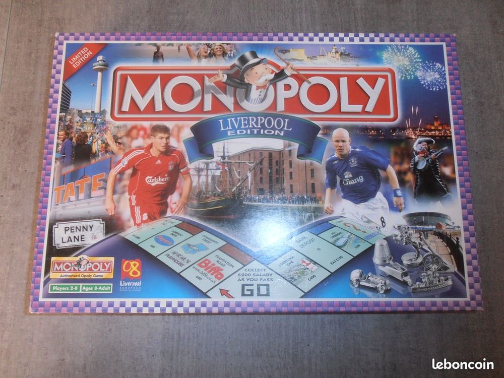 Monopoly Liverpool-en tr&egrave;s bon &eacute;tat et complet. Jeux / jouets