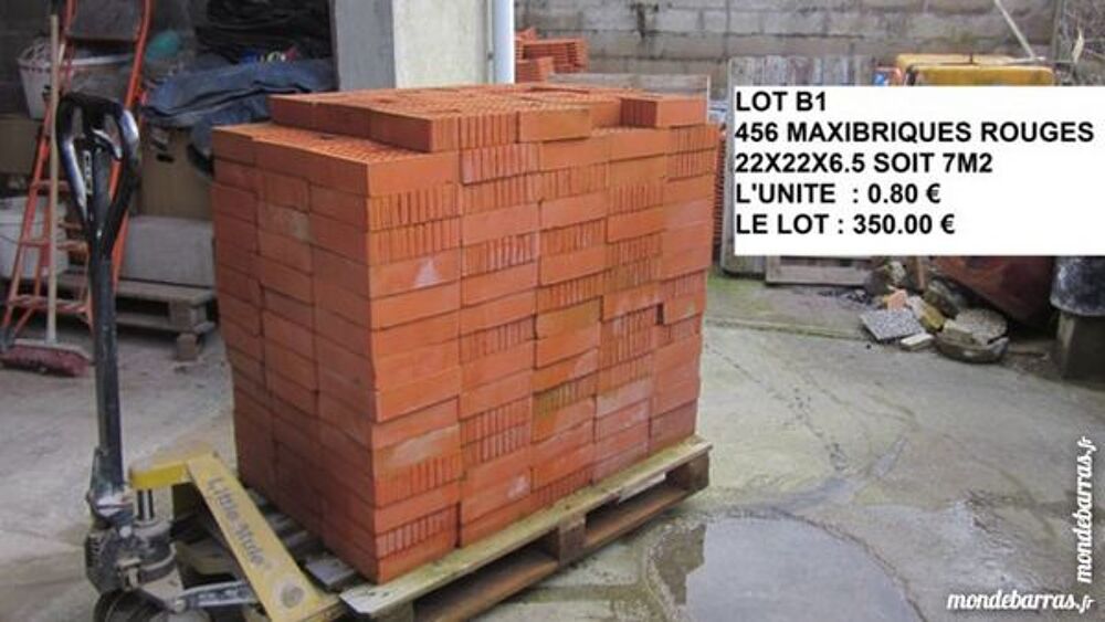 Maxi briques 22x22x6.5 Bricolage
