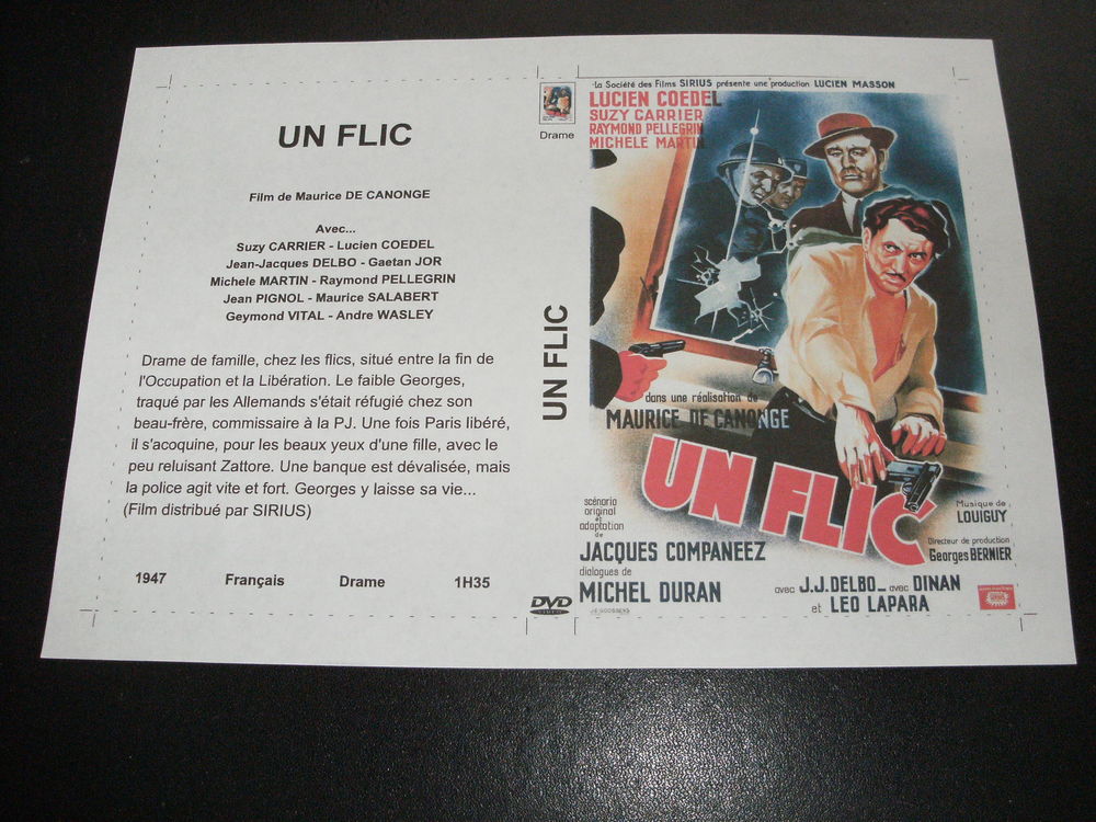 Film : " Un flic " DVD et blu-ray