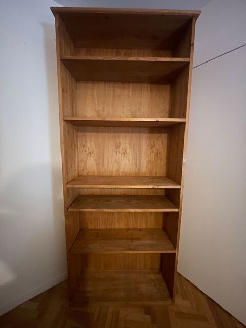 Bibliothèque en bois, 90 x 220 x 30 105 Saint-Cloud (92)