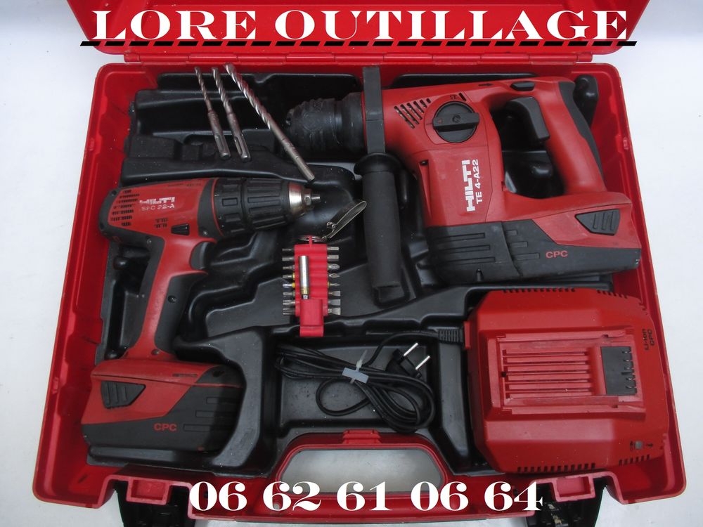 HILTI TE 4-A22 + SFC 22-A / Perforateur + Visseuse Bricolage