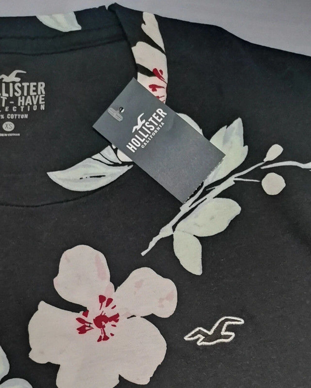 Tee-shirt homme neuf 100% coton Hollister taille XS Vêtements