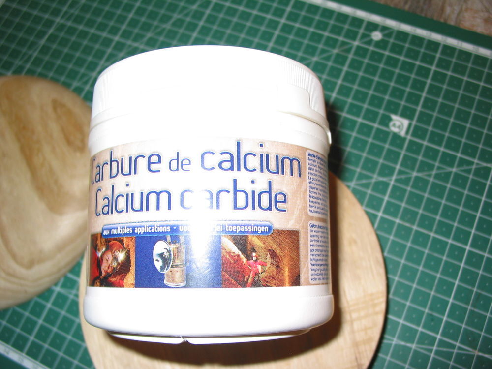 CARBURE DE CALCIUM lampe ac&eacute;tyl&egrave;ne mineur sp&eacute;l&eacute;o r&eacute;pulsif nu Décoration