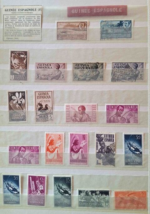 
Série de timbres de collection de Guinée Espagnole 30 Gap (05)
