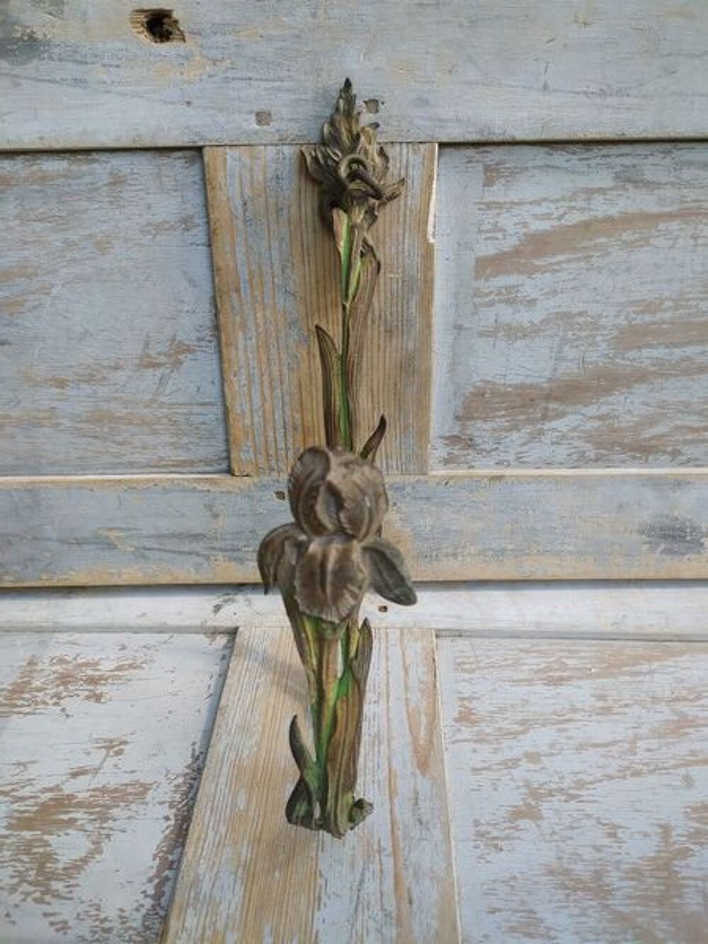 Embrasse de Rideau IRIS Bronze Art Nouveau Porte Serviette Décoration