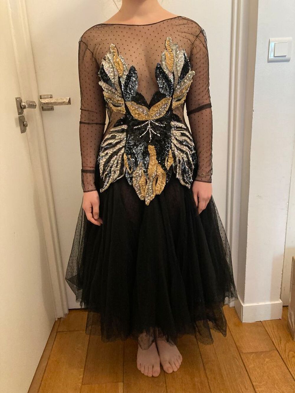 Robe du soir sequin papillon Vêtements