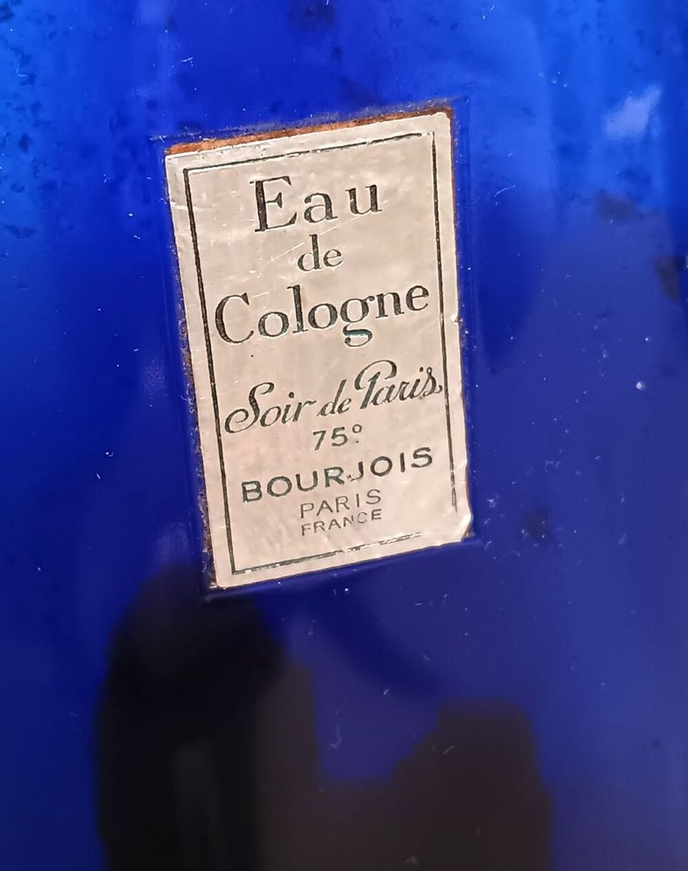 Flacon parfum ancien Soir de Paris Bourjois Eau de Cologne 