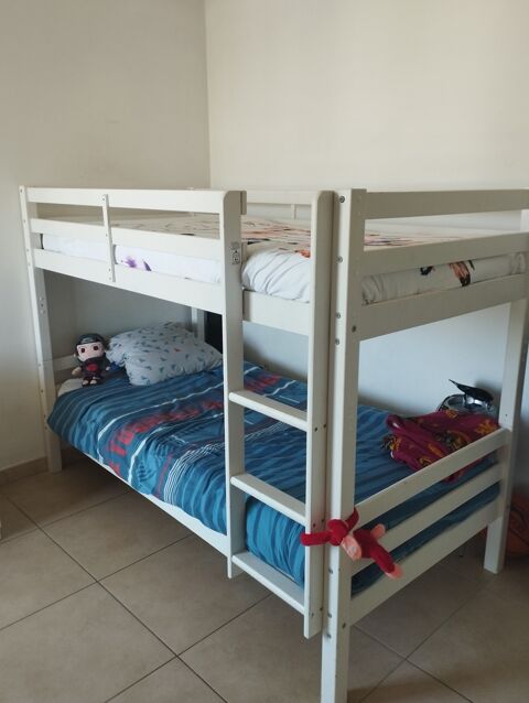 Lit superpos blanc pour chambre d'enfant 380 Lyon 9 (69)