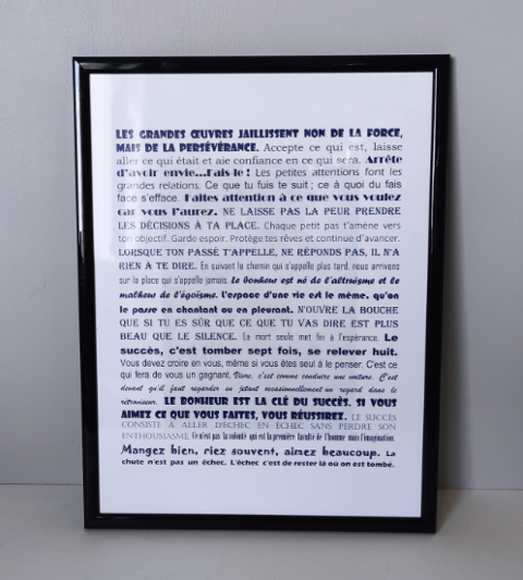 Cadre avec texte 5 Metz (57)