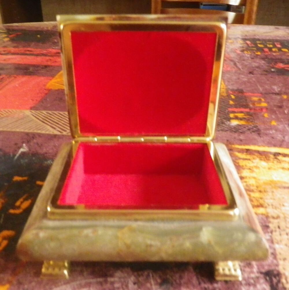  BOITE A BIJOUX ANCIENNE ONYX Décoration