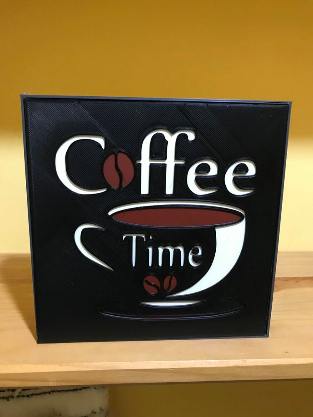 Lampe COFFE TIME &eacute;clairage strip leds &agrave; pile ou usb Dcoration