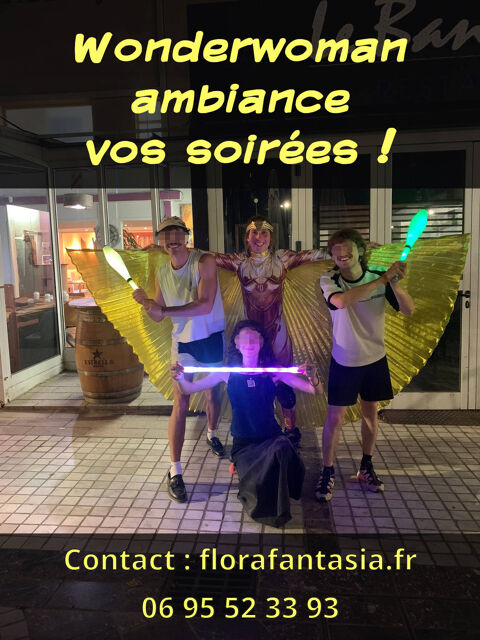 Wonderwoman accueille vos invités _ Spectacle de jonglerie s 0 66650 Banyuls-sur-mer
