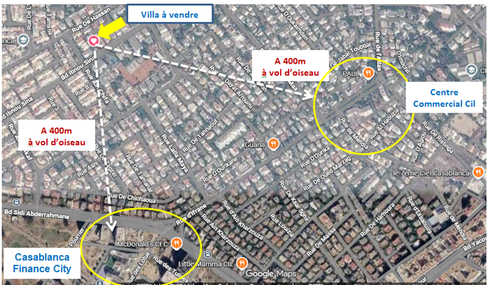 Vente Villa Villa de plain-pied 418m² Longchamps/CFC Casablanca, maroc (Maroc)