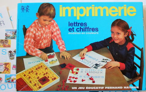 Jeu éducatif Fernand Nathan 1971 L'IMPRIMERIE  10 Issy-les-Moulineaux (92)