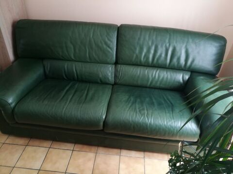 canap cuir 3p non convertible 150 Questembert (56)