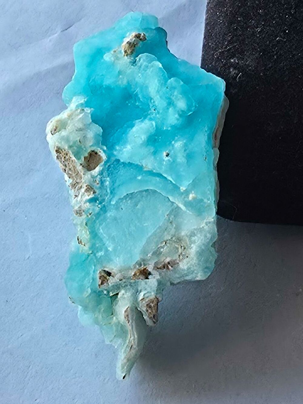 H&eacute;mimorphite Bleue du Congo-Collection Personnelle-21g 