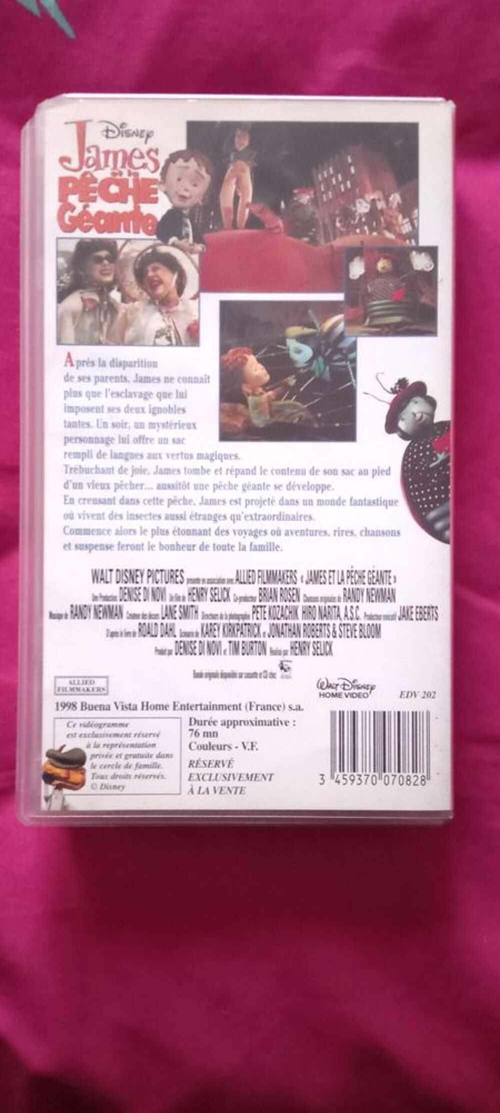James et la p&ecirc;che g&eacute;ante DVD et blu-ray