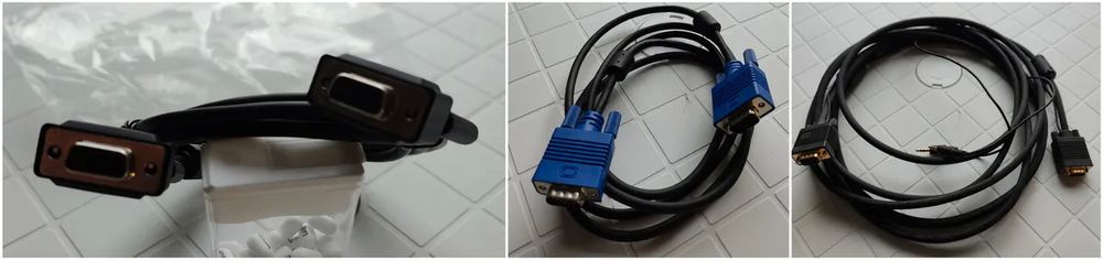 C&acirc;ble VGA Q:2 + 1 c&acirc;ble RS 232 neuf Matériel informatique