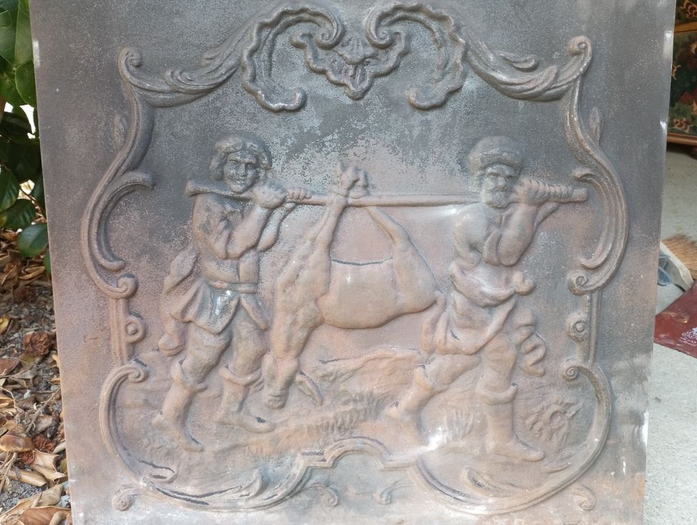Plaque de chemin&eacute;e en fonte Décoration