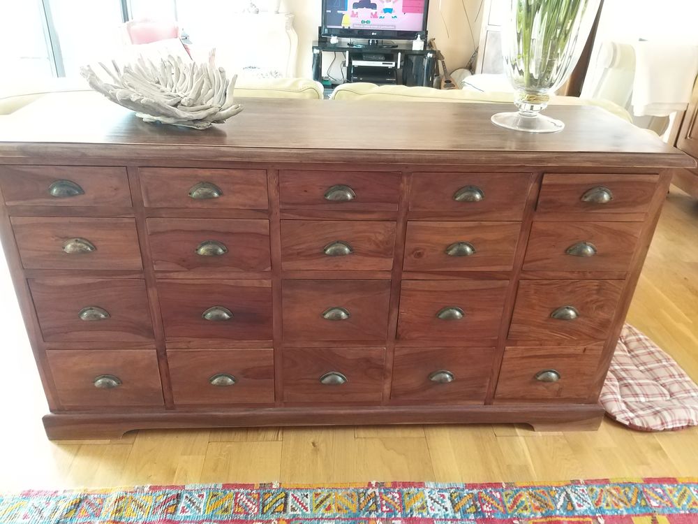 Beau Meuble Cabinet d'Hapothicaire Sheesham massif Meubles
