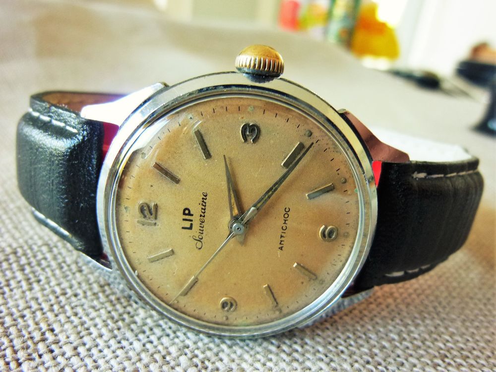 LIP SOUVERAINE montre m&eacute;canique homme 1970 LIP0017 Bijoux et montres